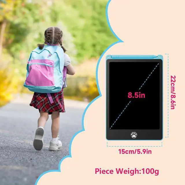 Alt view image 6 of 7 - 4 Pack LCD Writing Tablet for Kids, 8.5 Inch Colorful Doodle Board Drawing Tablet with Stylus, Erasable Reusable Educational Learning Travel Toys Birthday Gifts for 3 4 5 6 7 8 Years Boys Girls