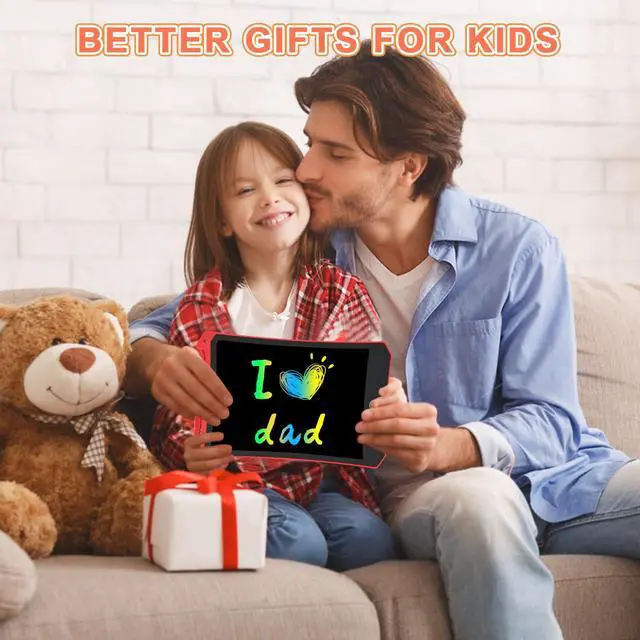 Alt view image 4 of 7 - LCD Writing Tablet, 2 Pack Toddler Kids Toys, Red and Orange