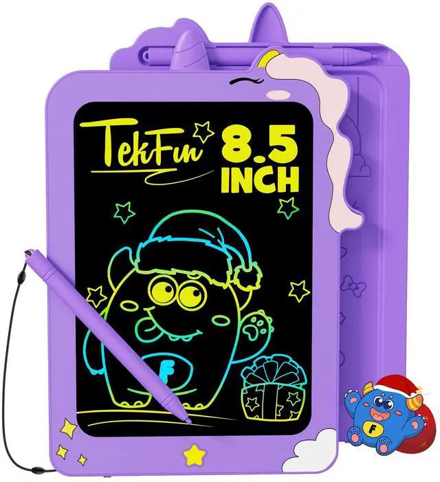 Main image of Birthday Gifts for Girls, 8.5inch Doodle Board, LCD Writing Tablet for Kids, Writing Pad Drawing Tablet, Travel Toys for 3 4 5 6 7 8 Year Old Boys Girls Birthday Christmas Gift(Purple)