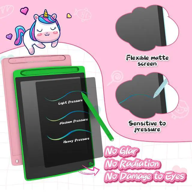 Alt view image 3 of 7 - 3 Pack LCD Writing Tablet, Colorful Toddler Drawing Tablet Doodle Board for Kids, Erasable Reusable Electronic Drawing Pad, Educational and Learning Toy for 3-6 Years Old Boy and Girl