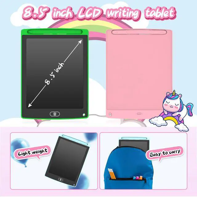 Alt view image 4 of 7 - 3 Pack LCD Writing Tablet, Colorful Toddler Drawing Tablet Doodle Board for Kids, Erasable Reusable Electronic Drawing Pad, Educational and Learning Toy for 3-6 Years Old Boy and Girl