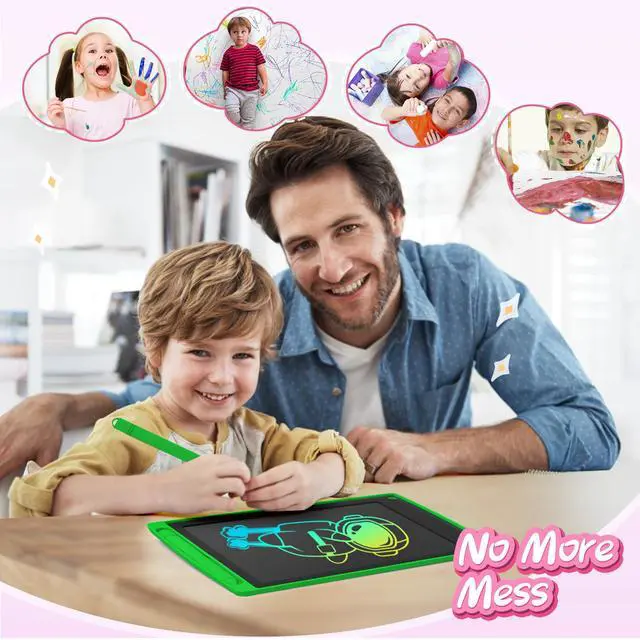 Alt view image 6 of 7 - 3 Pack LCD Writing Tablet, Colorful Toddler Drawing Tablet Doodle Board for Kids, Erasable Reusable Electronic Drawing Pad, Educational and Learning Toy for 3-6 Years Old Boy and Girl