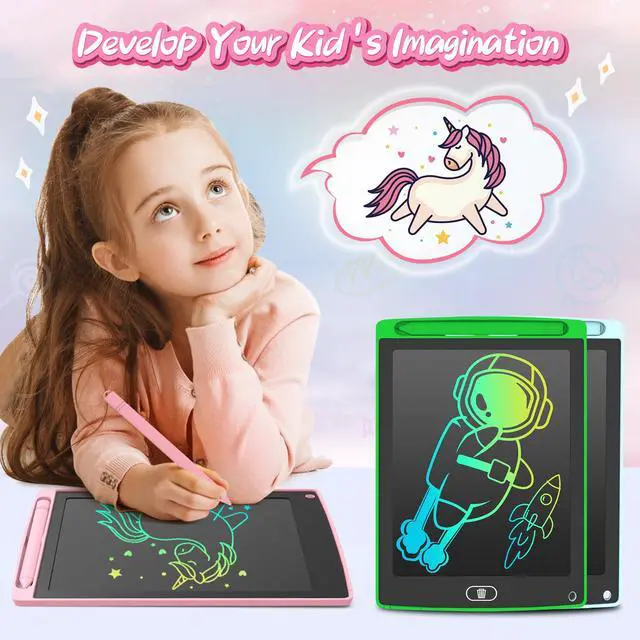 Alt view image 7 of 7 - 3 Pack LCD Writing Tablet, Colorful Toddler Drawing Tablet Doodle Board for Kids, Erasable Reusable Electronic Drawing Pad, Educational and Learning Toy for 3-6 Years Old Boy and Girl