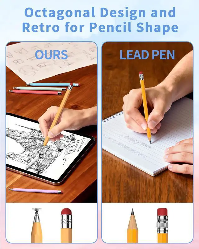 Alt view image 3 of 3 - Stylus Pen for Touchscreen.2-in-1 Tip for Switch,iPad.Pencil-Stylus5-Pack