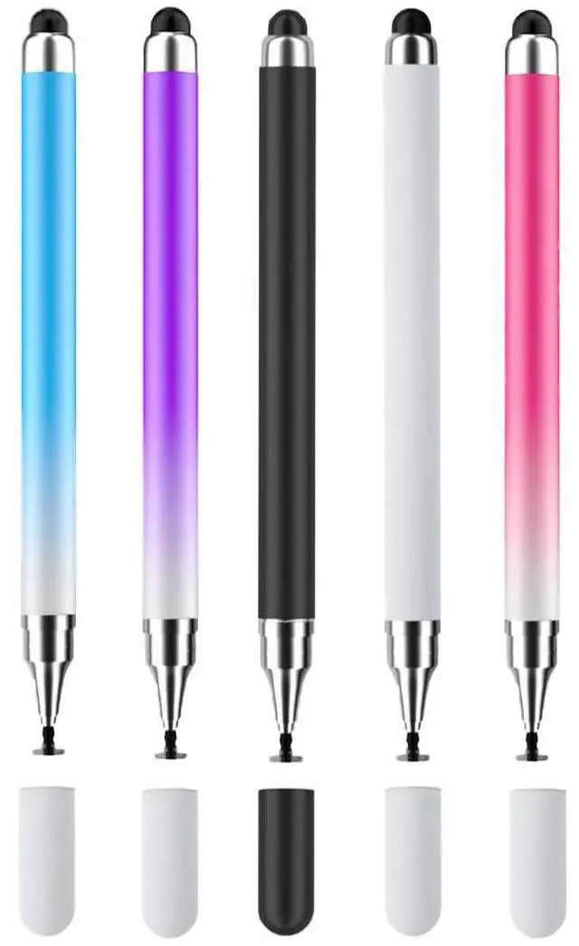 Main image of Stylus Pen for Touch Screens(5pack), 2 in 1 High Precision & Sensitivity Capacitive Pens for iPad iPhone Android Tablets and All Universal Touchscreen Devices