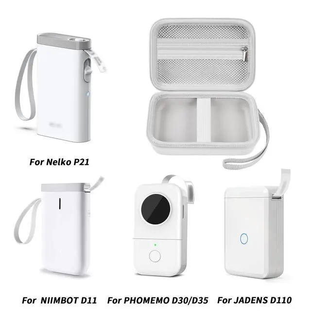 Alt view image 2 of 7 - Label Maker Case for Nelko P21, for Phomemo D30, for JADENS D11