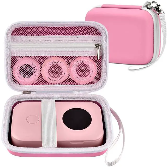 Main image of Hard EVA Case for Phomemo D30/D35 for Nelko P21 Label Maker (Pink)
