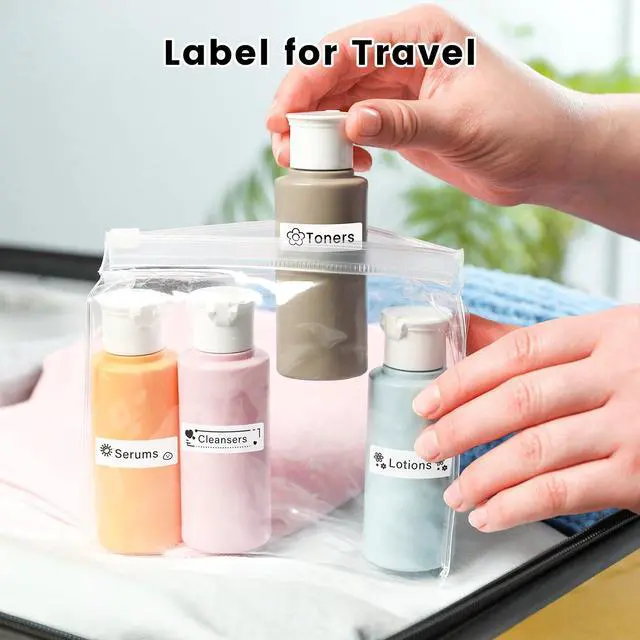 Alt view image 7 of 7 - D30 D30D Labels, Black on White (12mm X 40mm)