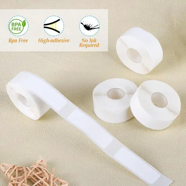 Alt view image 5 of 7 - 6 Rolls Label Maker Tapes for Phomemo D30, 960 Pcs 12 x 40mm Thermal Labels Printer Sticker Paper with Self-Adhesive Waterproof Adhesive Label Printer Tape Paper for Office Household Supplies