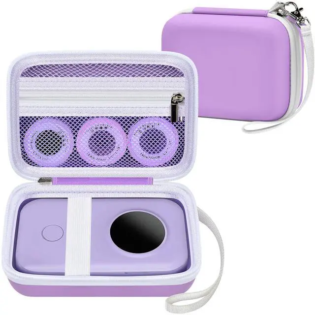 Main image of Hard EVA Case for Phomemo D30/D35 for Nelko P21 Label Maker Purple