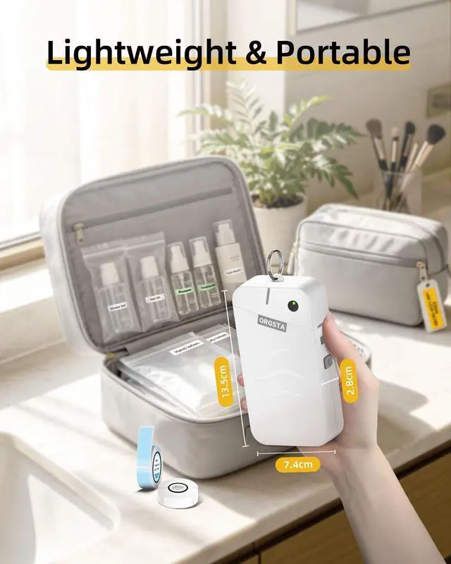 Alt view image 5 of 7 - S001 Label Maker Machine with Tape, Portable Bluetooth Label Maker