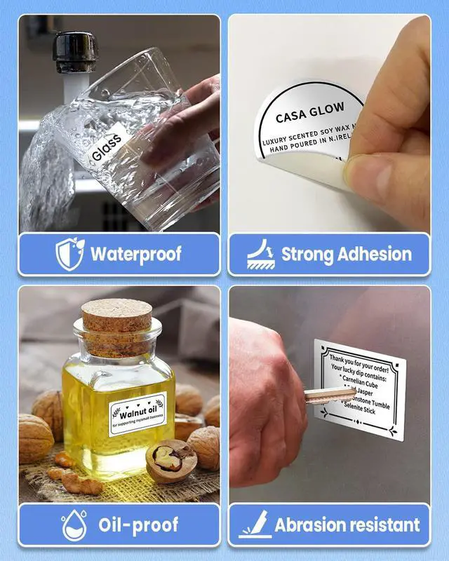 Alt view image 4 of 7 - Phomemo Labels, 1.96"(50×50mm) Round M110 Thermal Labels for M220/M100/M250/M102/M221/M200/M108, Multi-Purpose Roll Thermal Stickers for Small Business, Retailers and Boutiques - 140 Labels/ 1 Roll