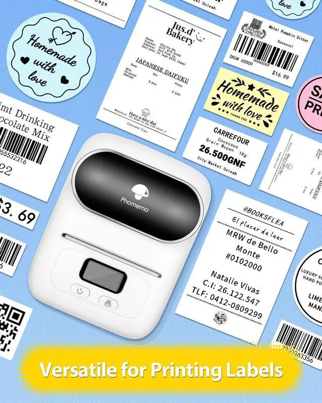 Alt view image 7 of 7 - Phomemo Labels, 1.96"(50×50mm) Round M110 Thermal Labels for M220/M100/M250/M102/M221/M200/M108, Multi-Purpose Roll Thermal Stickers for Small Business, Retailers and Boutiques - 140 Labels/ 1 Roll