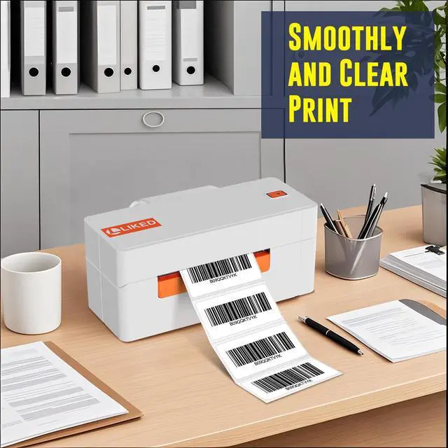 Alt view image 6 of 7 - 2" x 1" Direct Thermal Labels, Permanent Adhesive Barcode Adress Labels & Compatible with Rollo, Zebra and Other Desktop Printers (1 Roll, 1300 Labels)