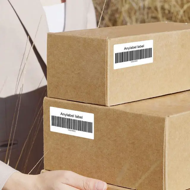 Alt view image 5 of 7 - 2.25" x 1.25" White Direct Thermal Labels, Replacement for Self-Adhesive Address Shipping Barcode Thermal Stickers, Compatible with Rollo & Zebra Thermal Label Printer(1 Roll, 1000 Labels)