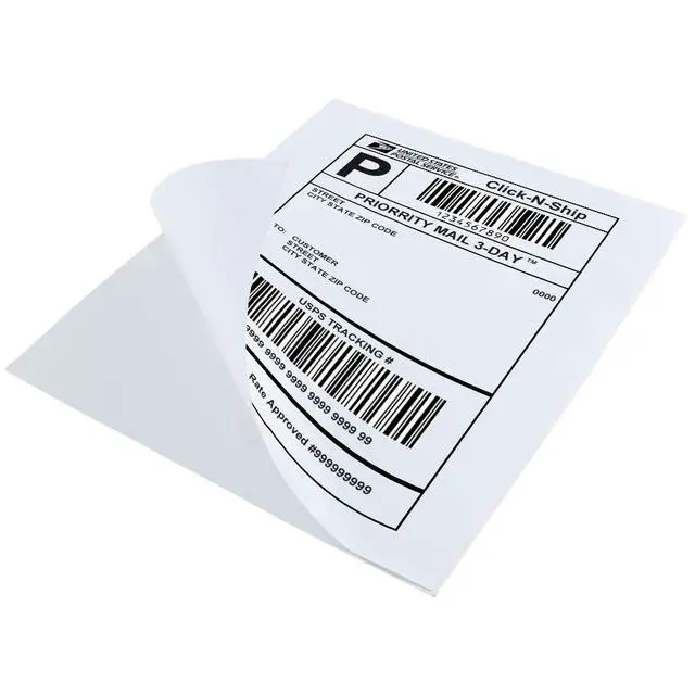 Alt view image 7 of 7 - 2.25" x 1.25" Direct Thermal Labels, Permanent Adhesive Barcode Address Labels & Compatible with Rollo, Zebra and Other Desktop Printers (1 Roll, 1000 Labels)