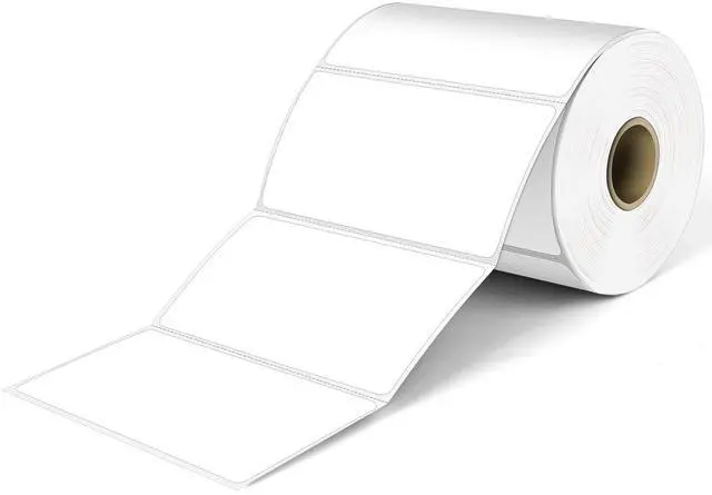 Main image of 4" x 2" Direct Thermal Labels, Permanent Adhesive Barcode Shipping Labels & Compatible with Rollo, Zebra and Other Desktop Printers (1 Roll, 750 Labels)