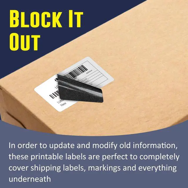 Alt view image 3 of 7 - 4" x 2" Direct Thermal Labels, Permanent Adhesive Barcode Shipping Labels & Compatible with Rollo, Zebra and Other Desktop Printers (1 Roll, 750 Labels)