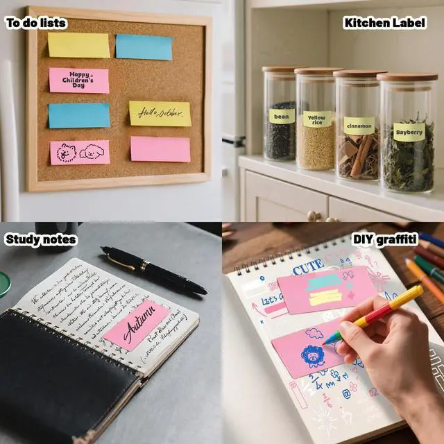Alt view image 5 of 7 - 12PCS Self-Adhesive Mini Thermal Printer Paper,Sticker Paper for Printer,Thermal Sticker Papers for Journal Photos,Lists,Study Notes and Scrapbooking