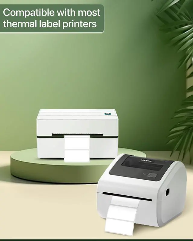 Alt view image 4 of 6 - 2x1 Thermal Labels, White Thermal Sticker Labels, 1000 Sheets/Roll