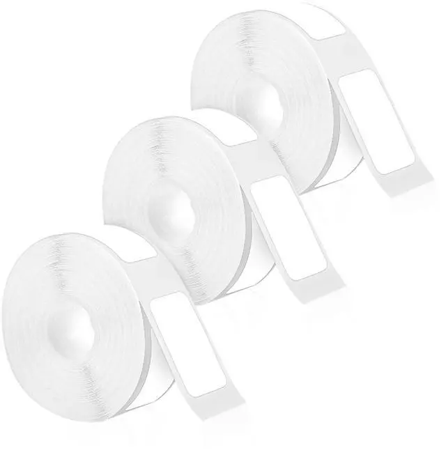 Main image of 3 Rolls Label Maker Tape for Phomemo D30, Label Printer Paper Stickers Waterproof Thermal Self-Adhesive Label Thermal Paper for Label Maker Machine for Home Office School (White, 12mm x 22mm)
