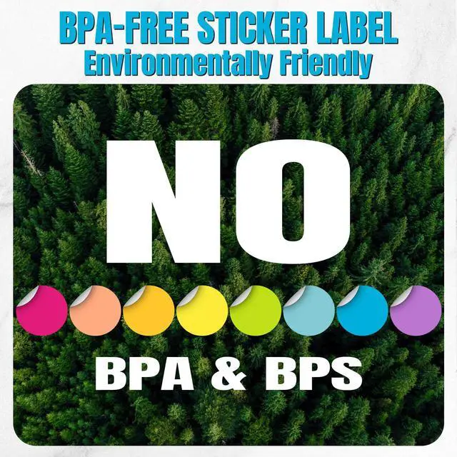 Alt view image 6 of 7 - 500 Pcs/ 1 Roll Thermal Sticker Labels Self Adhesive Direct Thermal Labels Multipurpose Printer Stickers for DIY, Name Tag(Round,1.5 Inches,Vibrant Color)