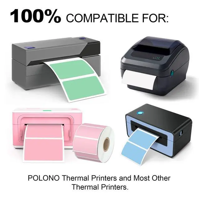 Alt view image 3 of 7 - 2.25" x 1.25" Direct Thermal Labels, 1000 Labels/Roll, White Perforated Barcode & Return Address Label, Waterproof Strong Adhesive, Compatible with Zebra ZD410 ZD411 LP2824, Rollo, MUNBYN