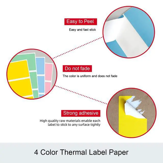 Alt view image 5 of 7 - 2.25" x 1.25" Direct Thermal Labels, 1000 Labels/Roll, White Perforated Barcode & Return Address Label, Waterproof Strong Adhesive, Compatible with Zebra ZD410 ZD411 LP2824, Rollo, MUNBYN