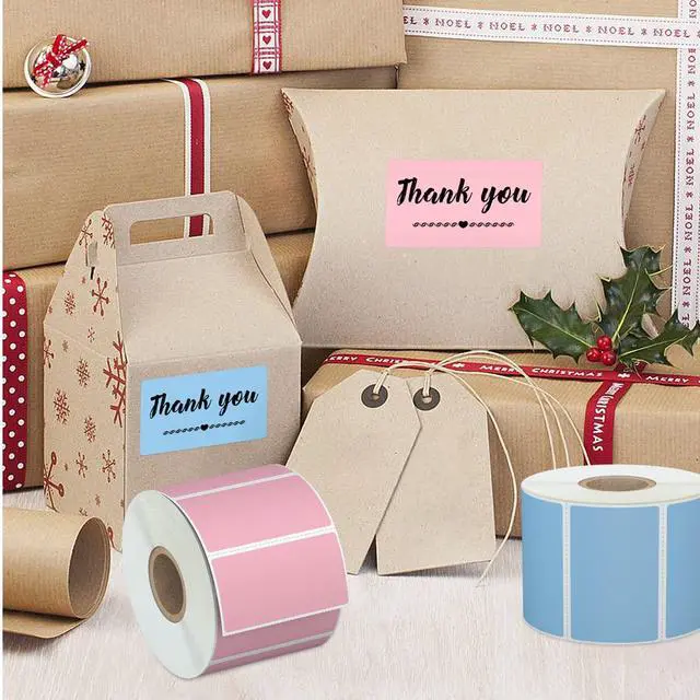 Alt view image 7 of 7 - 2.25" x 1.25" Direct Thermal Labels, 1000 Labels/Roll, White Perforated Barcode & Return Address Label, Waterproof Strong Adhesive, Compatible with Zebra ZD410 ZD411 LP2824, Rollo, MUNBYN