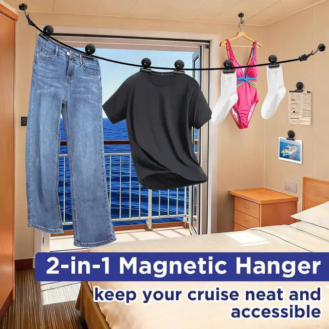 Alt view image 4 of 7 - 30lbs+ Magnetic Hooks and Clips for Cruise Cabins, 12 Pack Cruise Magnetic Organizer for Hanging Clothes, Hat, Lanyards, Daily Schedules - Cruise Essentials 2026, Magnetic Hanger for Classroom, Fridge