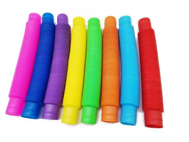Alt view image 4 of 7 - 48 Pcs Pop Tubes Party Favor for Kids, Fidget Toys for Easter Basket Goodie Bag Stuffers , Pop Tubes Bulk for School Classroom Rewards Prizes Birthday Christmas Valentine Gift