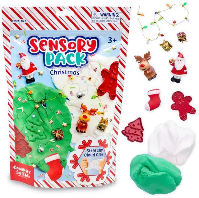 Main image of Sensory Pack: Christmas - Activities for Kids, Toddler Stocking Stuffers & Sensory Bin Filler, Travel Toys for Toddlers (Ages 3+)