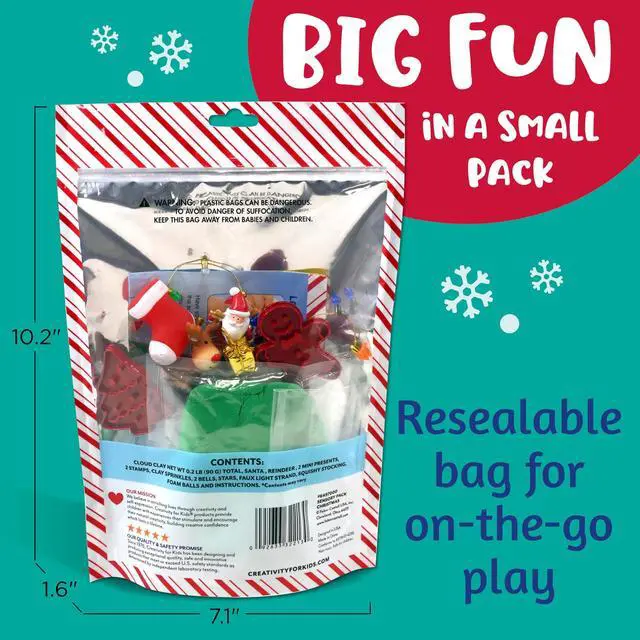Alt view image 6 of 7 - Sensory Pack: Christmas - Activities for Kids, Toddler Stocking Stuffers & Sensory Bin Filler, Travel Toys for Toddlers (Ages 3+)