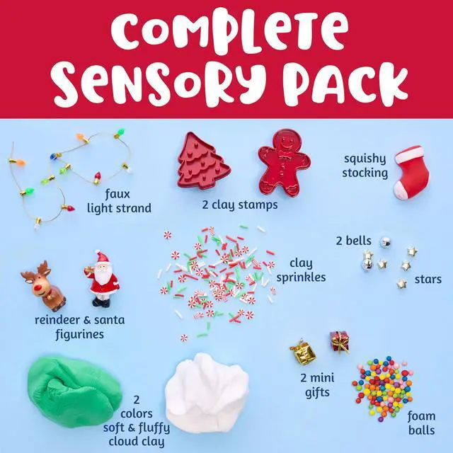 Alt view image 3 of 7 - Sensory Pack: Christmas - Activities for Kids, Toddler Stocking Stuffers & Sensory Bin Filler, Travel Toys for Toddlers (Ages 3+)