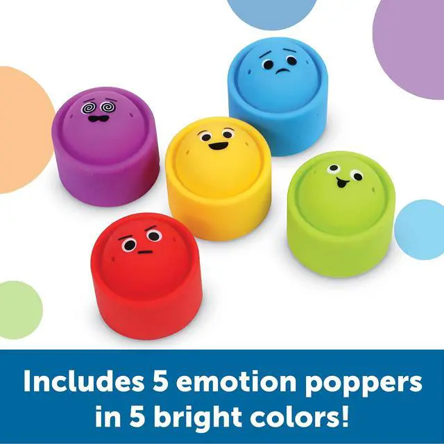 Alt view image 3 of 6 - Rainbow Emotion Fidget Poppers, Sensory Toys, Social-Emotional Learning ,Sensory Toys for Toddlers, SEL Skills,Fine Motor Skills, Ages 3+,5 Pieces