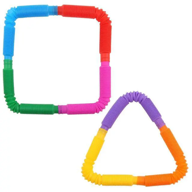 Alt view image 6 of 7 - 7 Pieces Jumbo Pop Toobs Fidget Toys,Pop Tubes Sensory Toys for Kids Adults DIY Decompression ADHD Autism