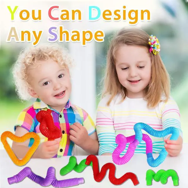 Alt view image 5 of 7 - Pop Tubes, Sensory Fidget Tubes, 12 Pack, Large