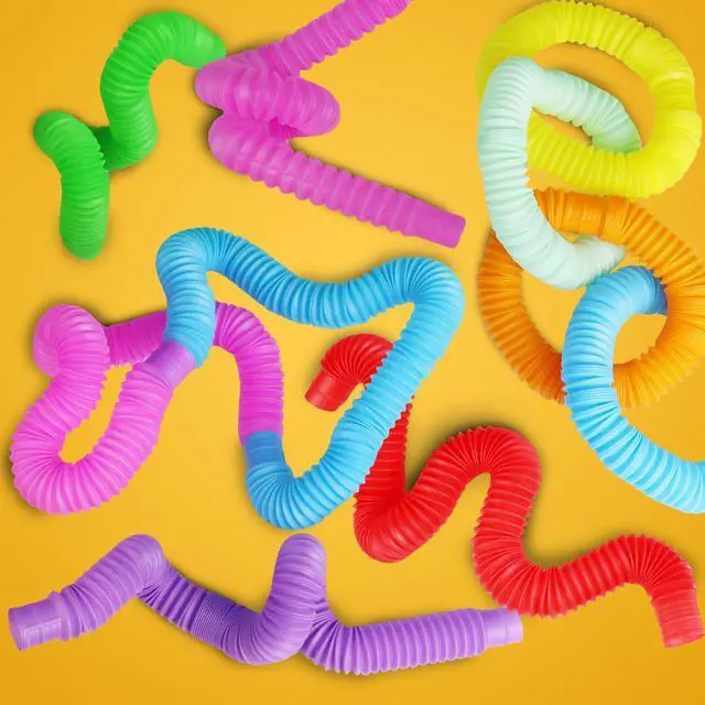 Alt view image 7 of 7 - Pop Tubes, Sensory Fidget Tubes, 12 Pack, Large
