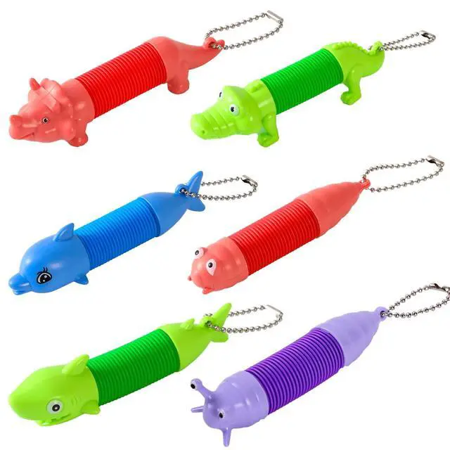 Alt view image 7 of 7 - Pop Tubes - Animal Fidget Toys, Sensory Toys for Toddlers 3-4, Party Favors for Kids 3-8