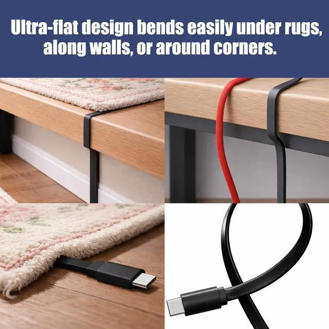 Alt view image 3 of 5 - 33FT USB C Extension Cable Replacement for Eufy Security Camera,Black