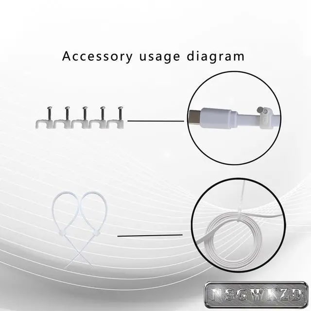 Alt view image 3 of 4 - 16FT USB C Cable for Ring Spotlight Cam Plus Pro/Stick up Cam Pro/Outdoor Cam Plus Battery Charging, Flat Power Cord Long Extension, White