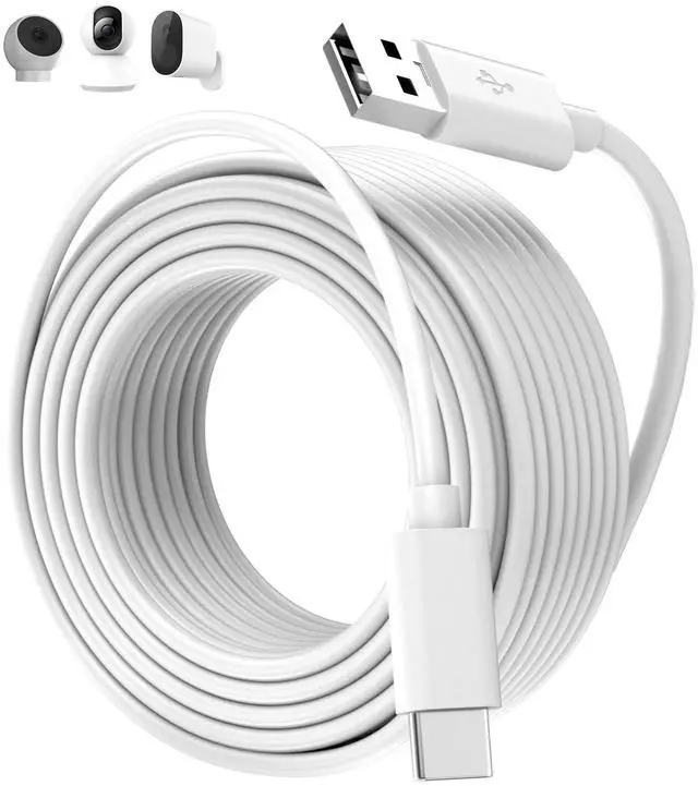 Main image of 16FT USB C Cable,5M Long Power Extension Cord White