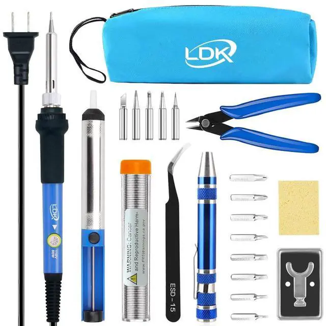 Main image of Electric Soldering Iron Kit 60W Adjustable Temperature Welding Tools