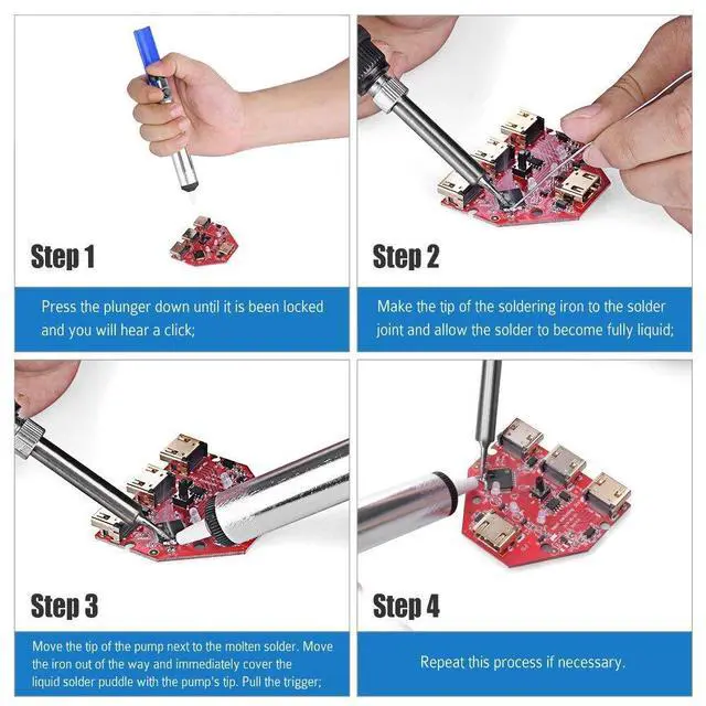 Alt view image 5 of 7 - Electric Soldering Iron Kit 60W Adjustable Temperature Welding Tools