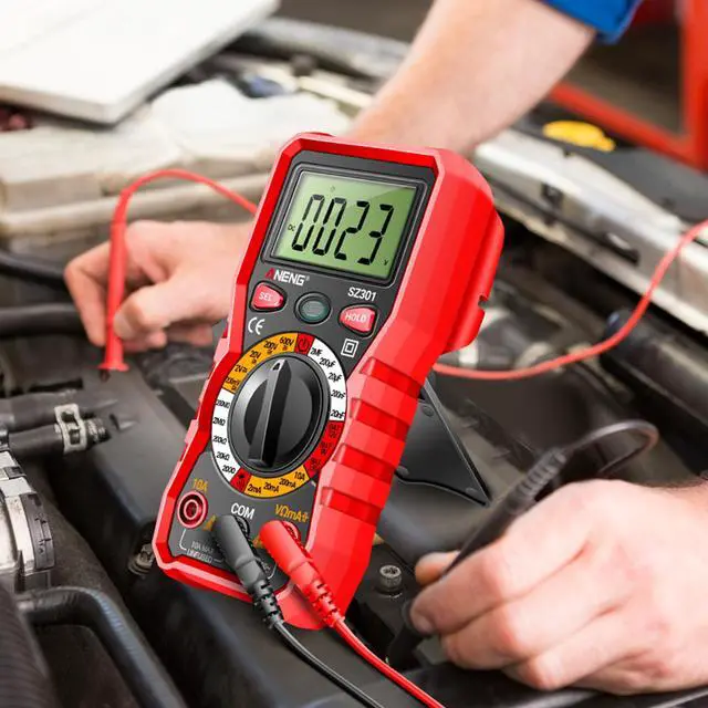 Alt view image 6 of 7 - Multimeter with Case,Ohm Volt Amp Meter,Digital Voltage Tester