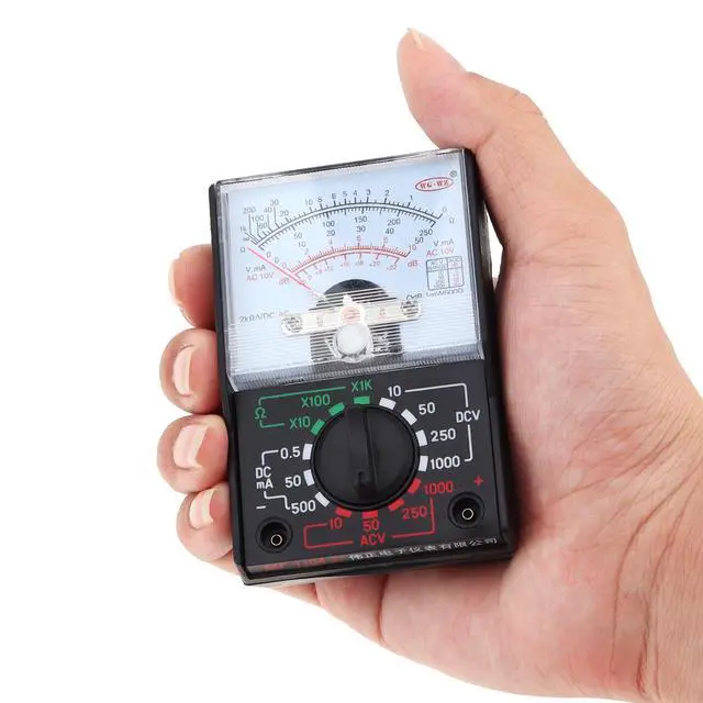 Alt view image 5 of 7 - Analog Multimeter, AC/DC Volt 1000V Voltmeter Amp Volt Ohm Voltage Tester Meter with Test Leads and Battery Included