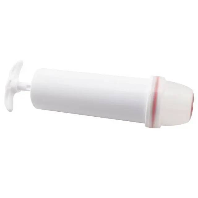 Alt view image 5 of 5 - Manual Portable Vacuum Sealing Pump 5.9 x 1.18 inches Mini Pump for Vacuum Sous Vide Bags for Clothes and Food White