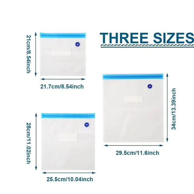 Alt view image 3 of 7 - 30pcs Vacuum Sealer Kit, Durable/Airtight Food & 3D Printer Filament Storage, with 60KPA Auto Pump & Clips for Cooking/Freezing/Travel/Filament Dry, Compression Storage