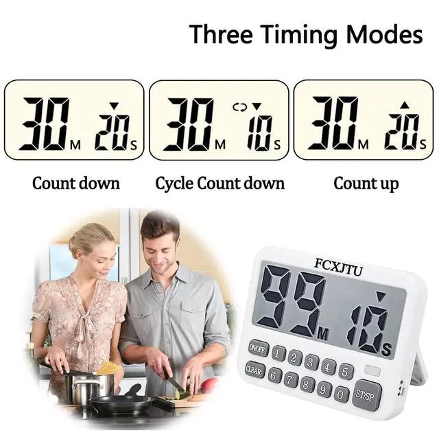 Alt view image 2 of 7 - Digital Kitchen Timer, Digits Directly Input Countdown Timer for Cooking