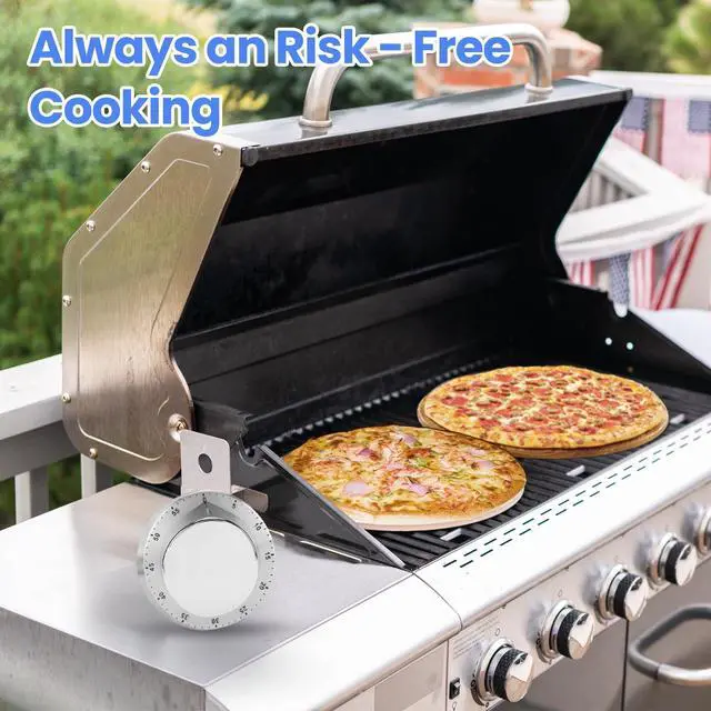 Alt view image 3 of 7 - Kitchen Timers for Cooking, Chef Cooking Timer Clock with Loud Alarm - Magnetic Backing 100% Mechanical Desk Timer - No Batteries Required, Countdown Reminder Magnetic - Exquisite Stainless Steel Body